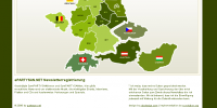 Newslettersystem Startseite für die verschiedenen Regionen in Deutschland